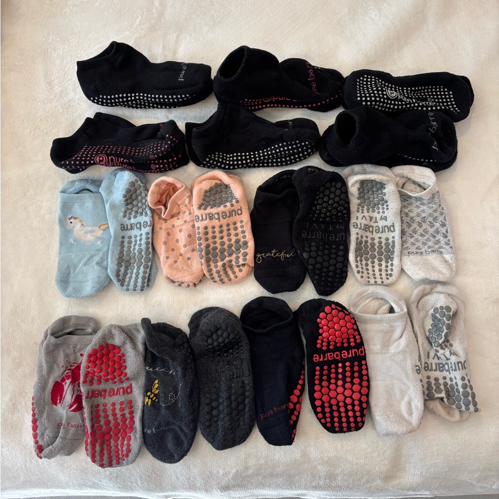 Pure Barre Non-Slip Grip Socks